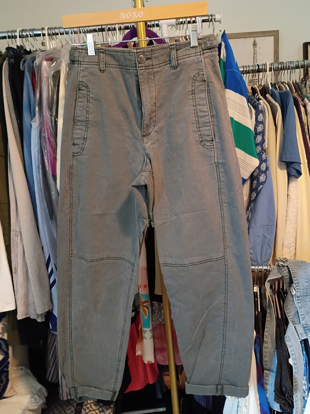 Old Navy Womens Cargo Pants — Gray